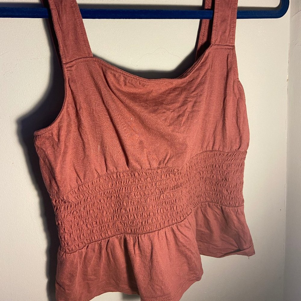 Express Burgundy Tank Top